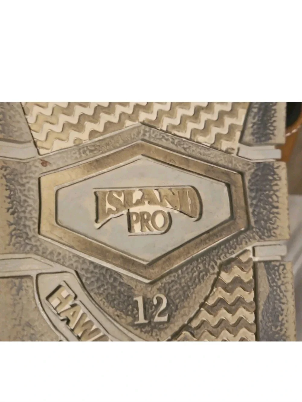 Island Pro Leather Sandal Men Size12 Brown MADE IN HAWAII Flip Flops Sandals [8B